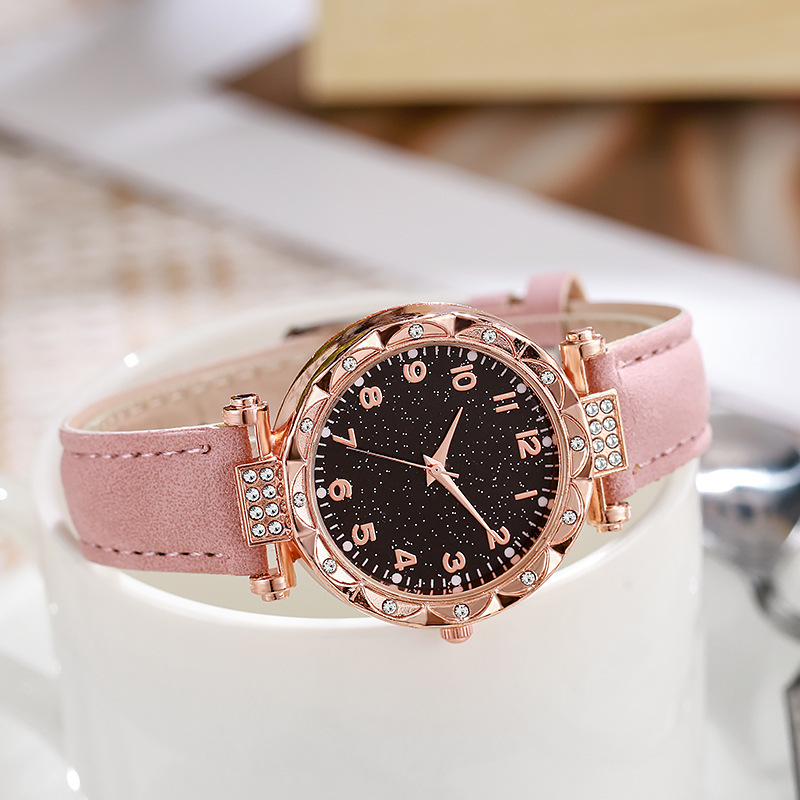 Orologio al quarzo con cinturino in pelle abrasiva da donna, cinturino ultrasottile, semplice e casual, orologio al quarzo da donna, semplice orologio alla moda_voghion.com