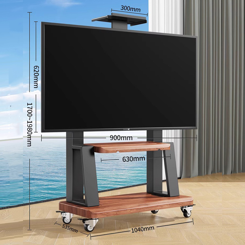 Soporte de piso de TV móvil con ruedas percha carro marco adecuado para Hisense Xiaomi y otras marcas de uso general image 30