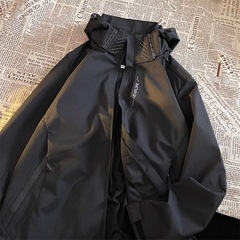 アメリカ式三合一突撃服コート男性秋のソフトシェル屋外防風防水登山服カップル機能ジャケット