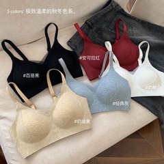 直播爆款603磨毛提拉无痕反重力聚拢内衣女防下垂无钢圈吊带文胸