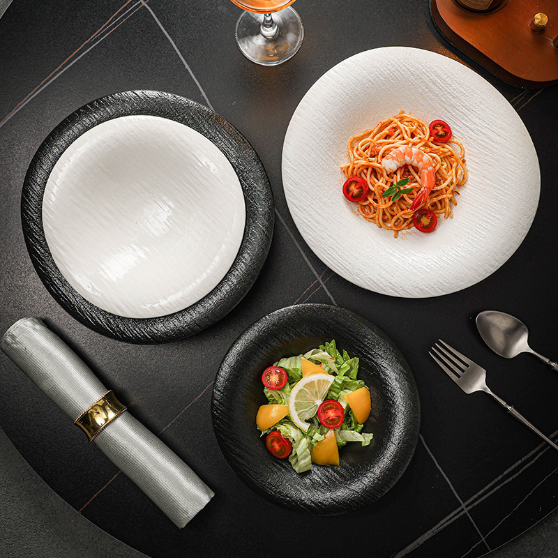 Creative Ceramic Special-Shaped Plate for Home Restaurant Western Food Plate High-End Plate with Exquisite Irregular Dish Plate Tableware Bowls and Plates