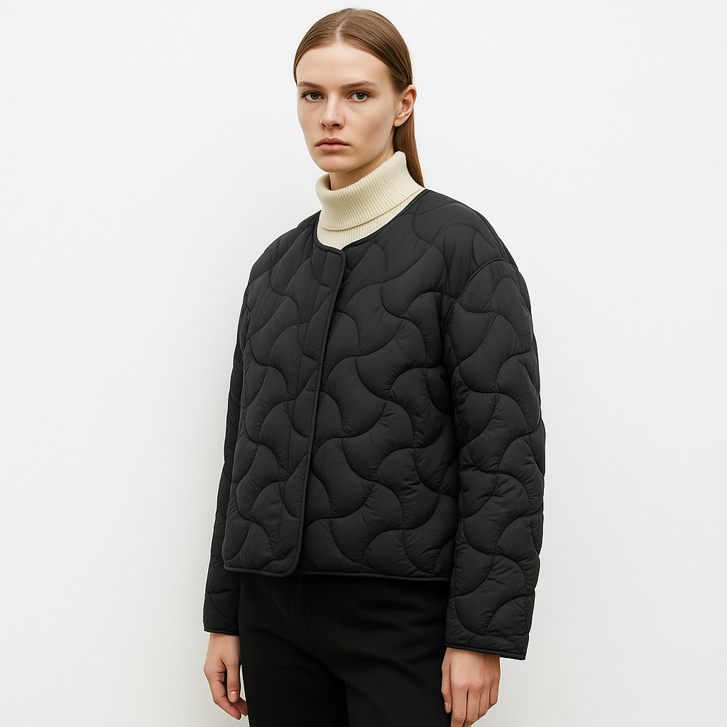 평화루오구루 다운 재킷 가을 겨울 신규 국가 표준 90% 다운 심플 스타일 가볍고 얇은 라운드넥 다운 재킷 숏 코트