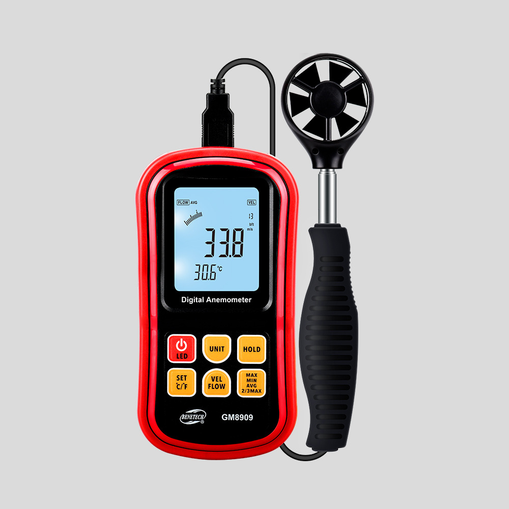 标智GM8909多动能风速风向风量仪手持风速计Anemometer