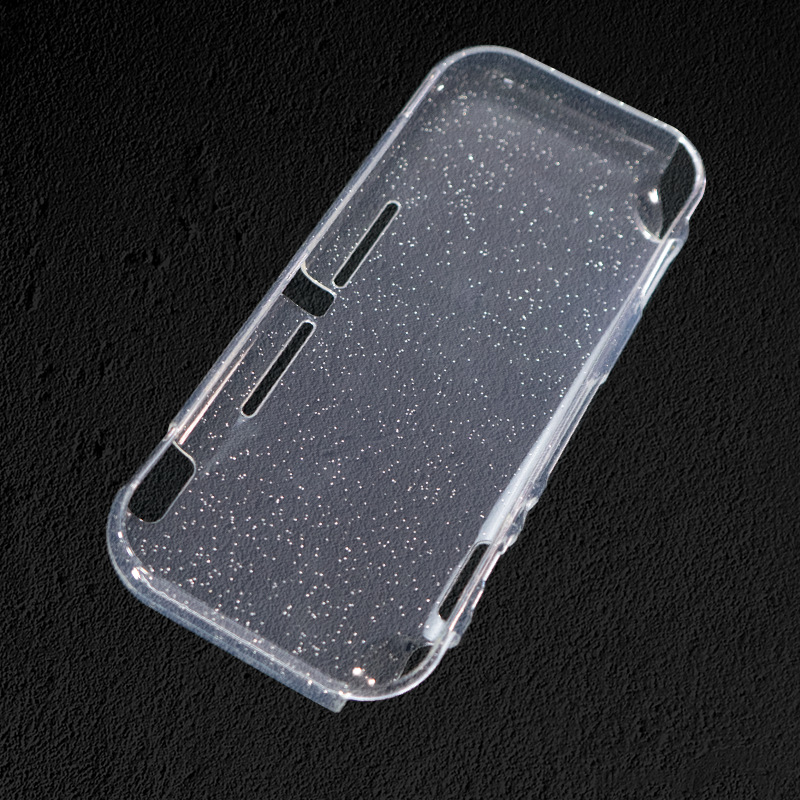 SwitchLite anfitrión de protección shell TPU fluorescente bronceado polvo transparente cristal suave shell cubierta protectora integrada