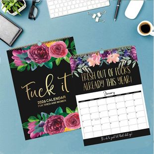 2026 Hot-Selling Export Export Amazon New Calendar Countdown English Wall Calendar Calendar Styles Are Now Available