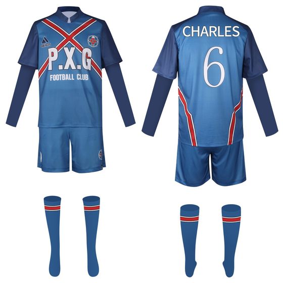 Blue Prison cos Clothing Sports Short Sleeve Competition Ball Clothing Department Teacher Rin University Sports suit Shidao Longsheng Animation