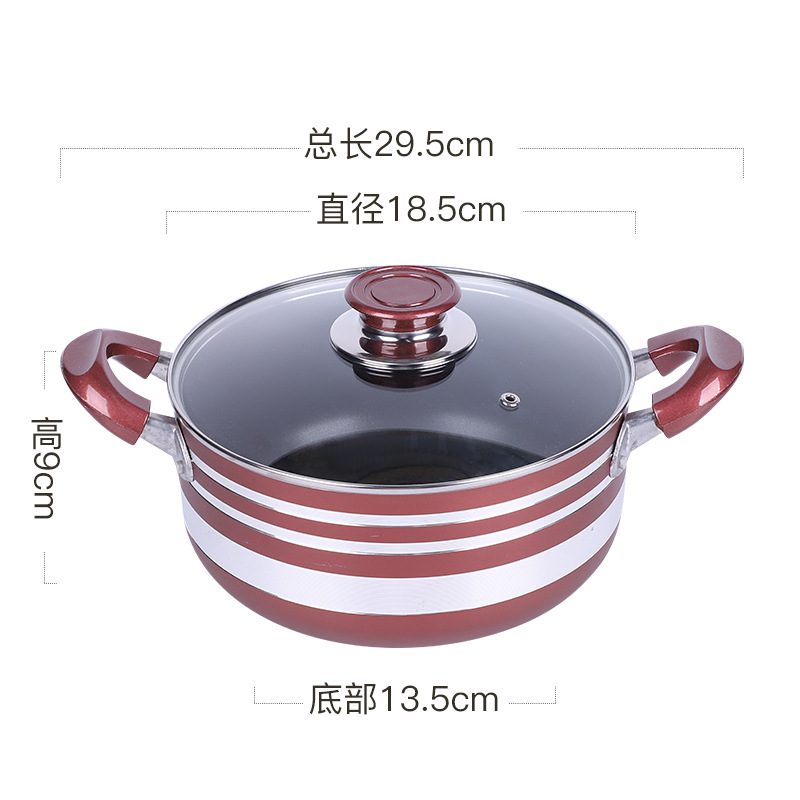 Tres piezas de set de paneles caseros pan antiadherente regalo de reunión anual al por mayor multifuncional estofado pan caja de regalo