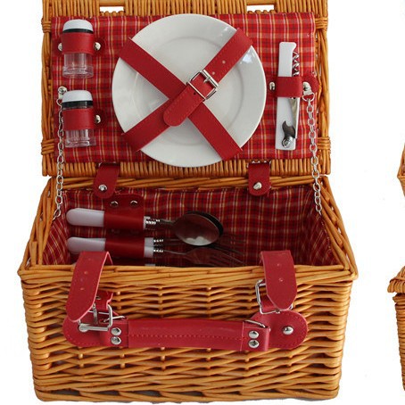 Canasta de picnic personalizada, mimbre hecho a mano con tapa, canasta de regalo, salida de primavera, canasta de almacenamiento de frutas, bolsa de aislamiento de vajilla