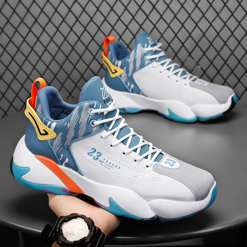 Men's sneaker 2022 autumn new camouflage basketball shoes Korean fashion students running shoes men's shoes