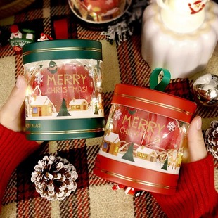 Christmas Ping An Fruit Packaging Box Gift Box Empty Box Single Apple Candy Gift Transparent Christmas Eve Gift