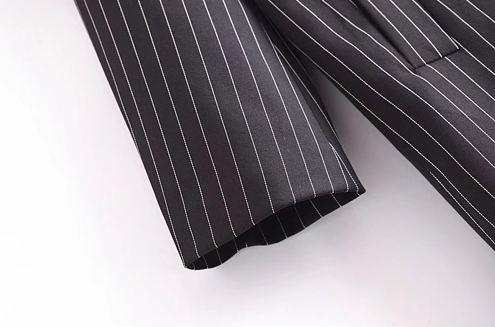 casual striped lapel long wind overcoat nihaostyles wholesale clothing NSAM83775