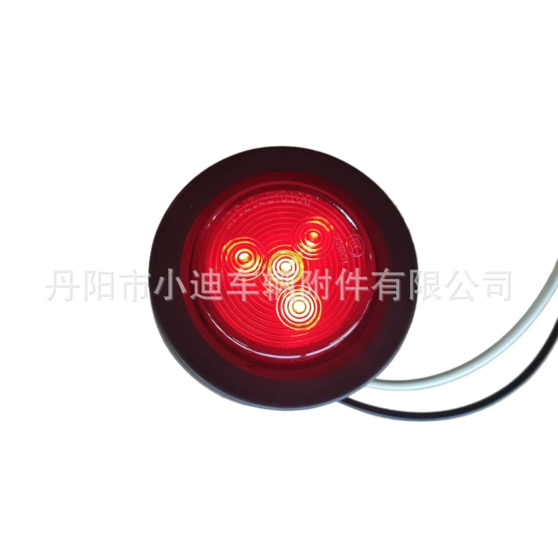 2 шт. прицепные/грузовые фонари поворота 4LED 2" PVC кольцевые XDXH012-4