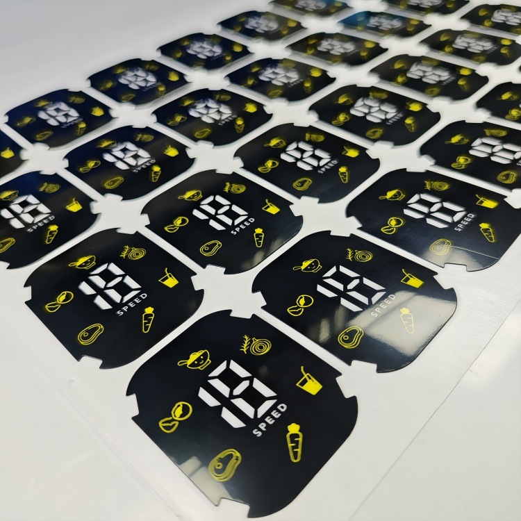 工厂直销 PET数显88装饰片 LED数码管PVC贴纸 带胶带膜防刮花面贴