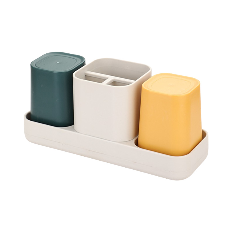 Set di bicchieri portaspazzolini per coppia e organizer bagno_voghion.com