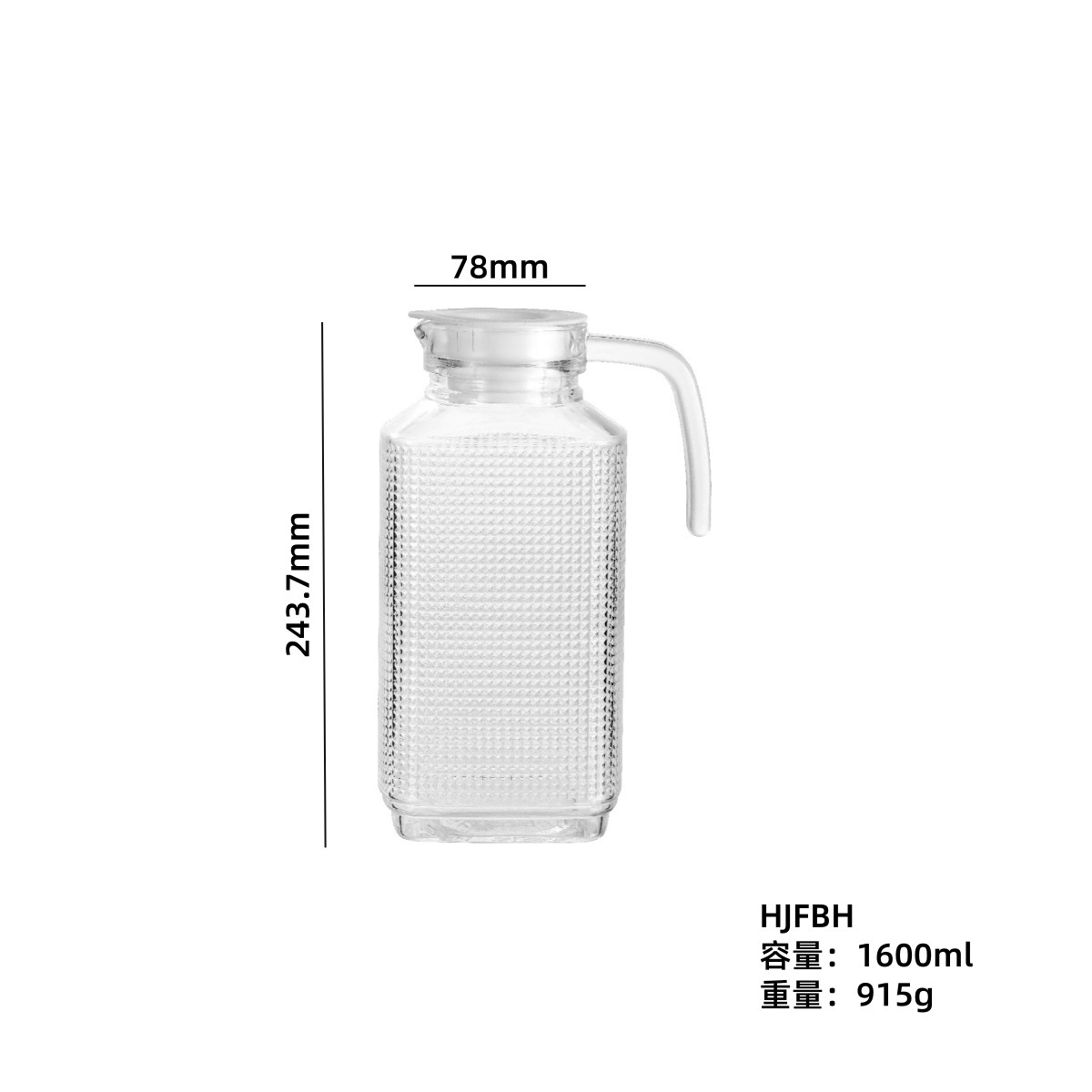 Inventario al por mayor hervidor de agua fría hervidor de vidrio hervidor de jugo hervidor de té hervidor de agua caliente doméstico conjunto de gran capacidad