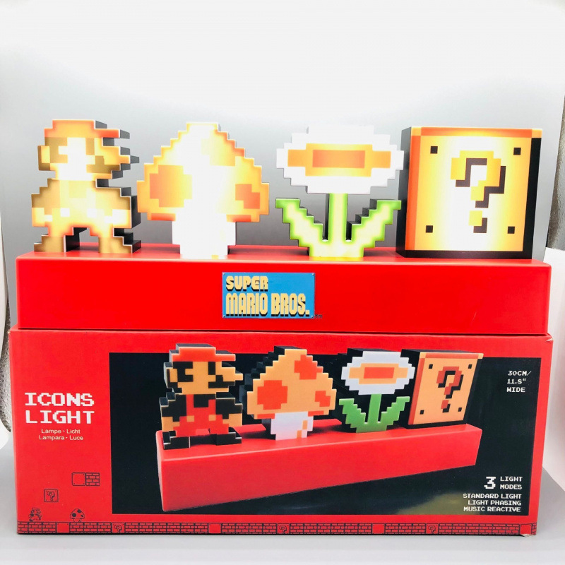 可爱创意夜灯像素声控USB小音乐节奏变色台灯装饰电玩游戏灯led灯