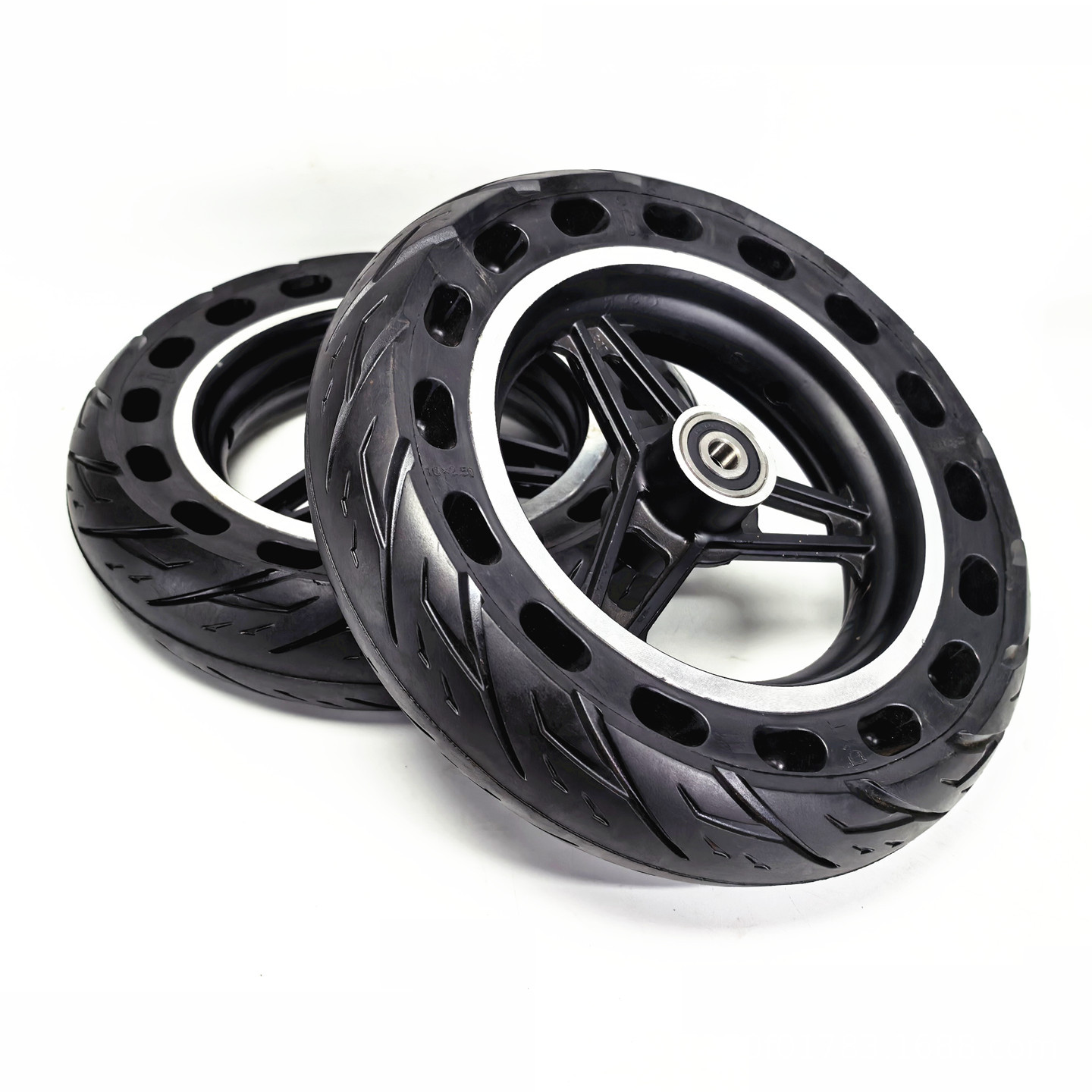 10inch Electric skateboard DIY modified go-kart explosion-proof tire wheel assembly 10x2.50 honeycomb solid tire complete wheel
