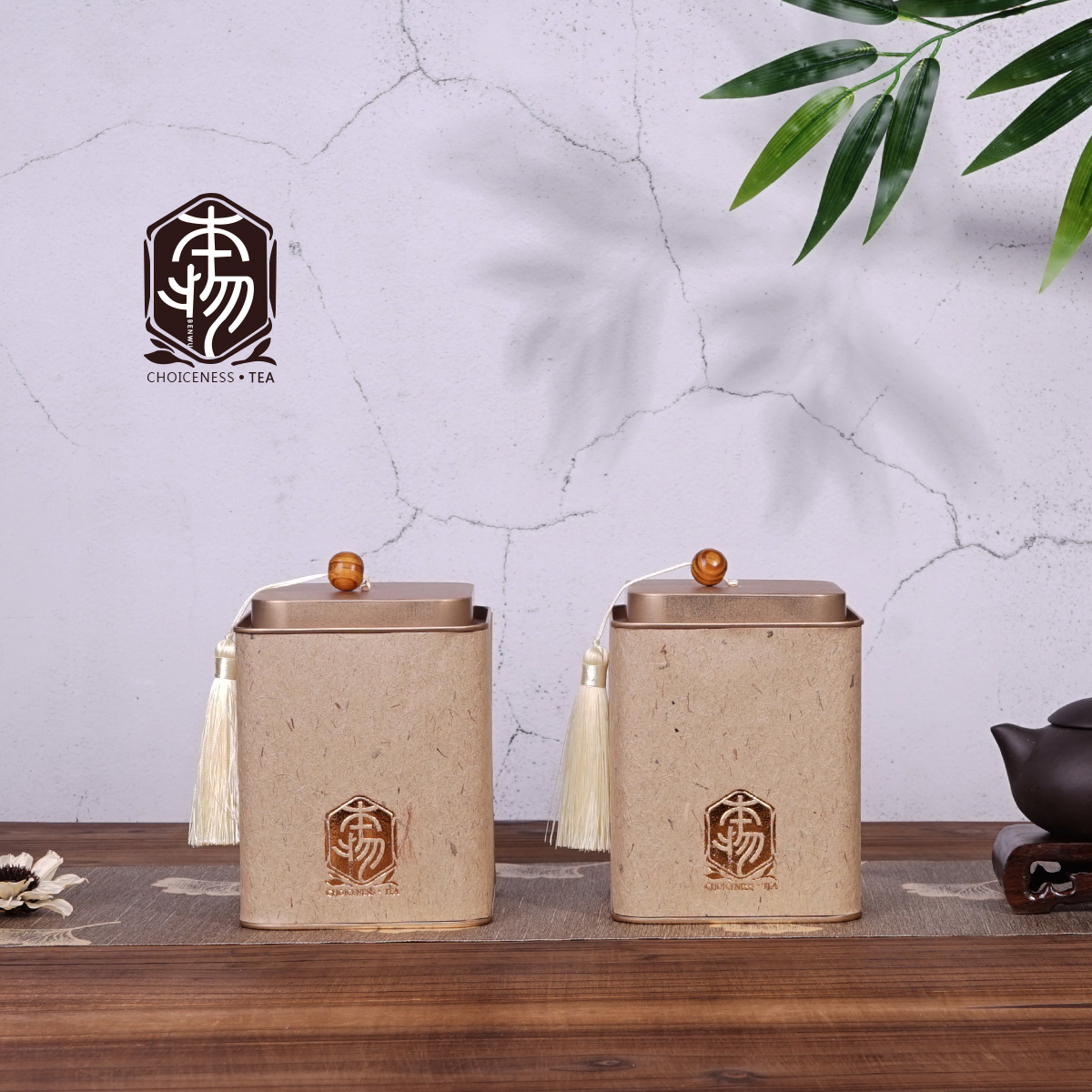 新款创意流苏茶叶包装罐通用红茶绿茶金属密封铁罐空罐茶饼罐