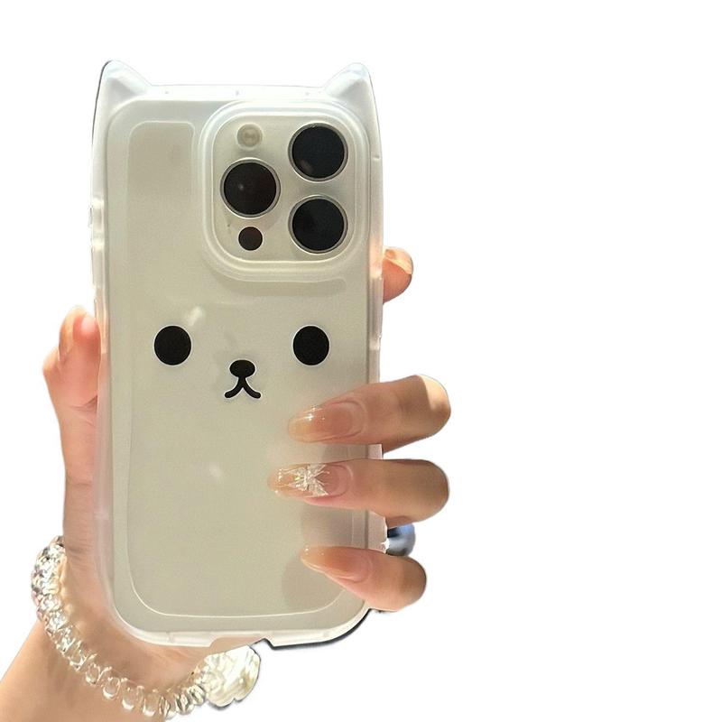 小猫表情猫耳朵适用iPhone16Promax手机壳15苹果13/12p11女14Plus|undefined