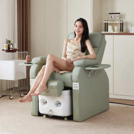 美甲足浴沙发电动美甲美足一体躺椅美容院专用多功能足疗按摩椅