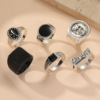 Crystal, fashionable metal retro set, European style, simple and elegant design