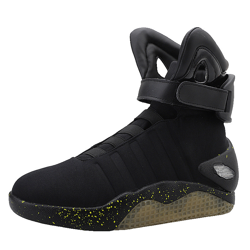 2023 new basketball shoes men's high-top breathable Four Seasons luminous shoes charging fashion trendy light shoes one-piece delivery