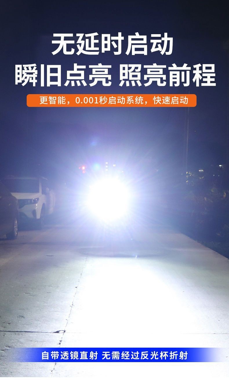 Best-selling external LED headlight with 6/9 beads, external mount, modified motorcycle LED spotlight, LED car headlight