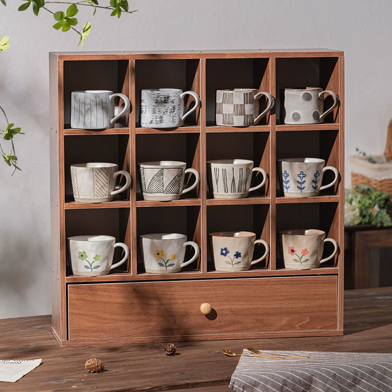 Ceramic Mug, retro Japanese-style mark cup, 301–400 ml, personalized small breakfast coffee cup