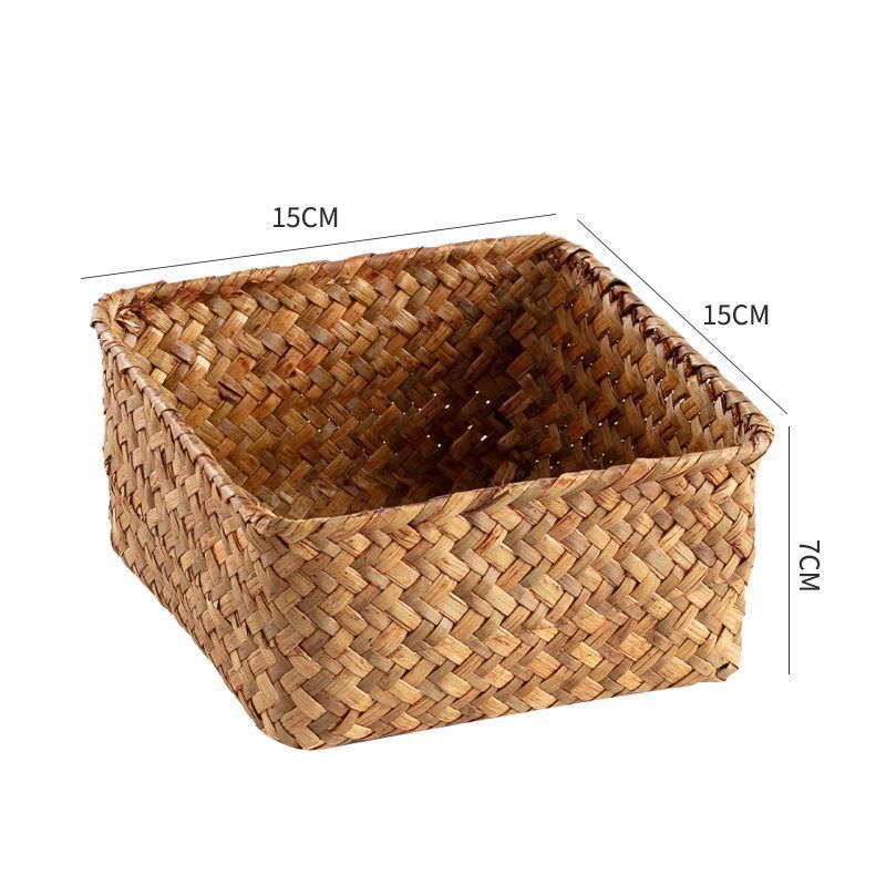 Handwoven Rattan Basket, Premium White/Rattan Cane, Fine Craftsmanship With Inner Lining, Lid & Sturdy Handles, Natural Seagrass Organizer, French & N_voghion.com