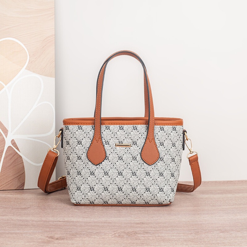 Fashion Women's Bag 2025 New Model Crossbody Bag with Printed Letters, Women's Small Handbag, Bucket Bag, Basket Bag for Women