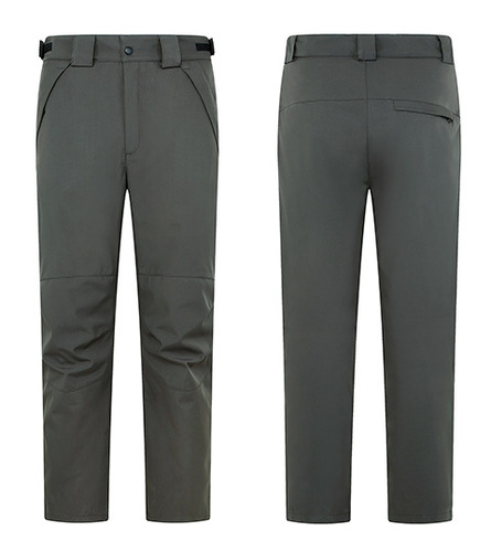 Factory-direct autumn/winter fleece-lined, heavyweight two-piece set with detachable inner lining—wholesale options available; customizable logo on the windproof pants.