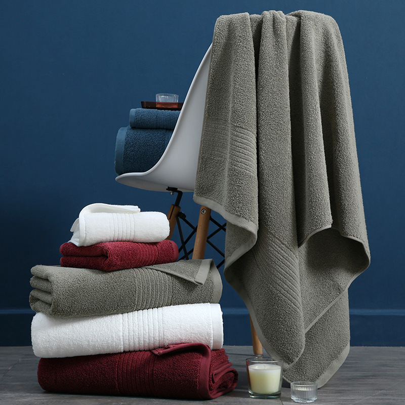 Wholesale household bath towel couple's cotton face towel bath wrap towel female male 2023 new towel bath towel two-piece set