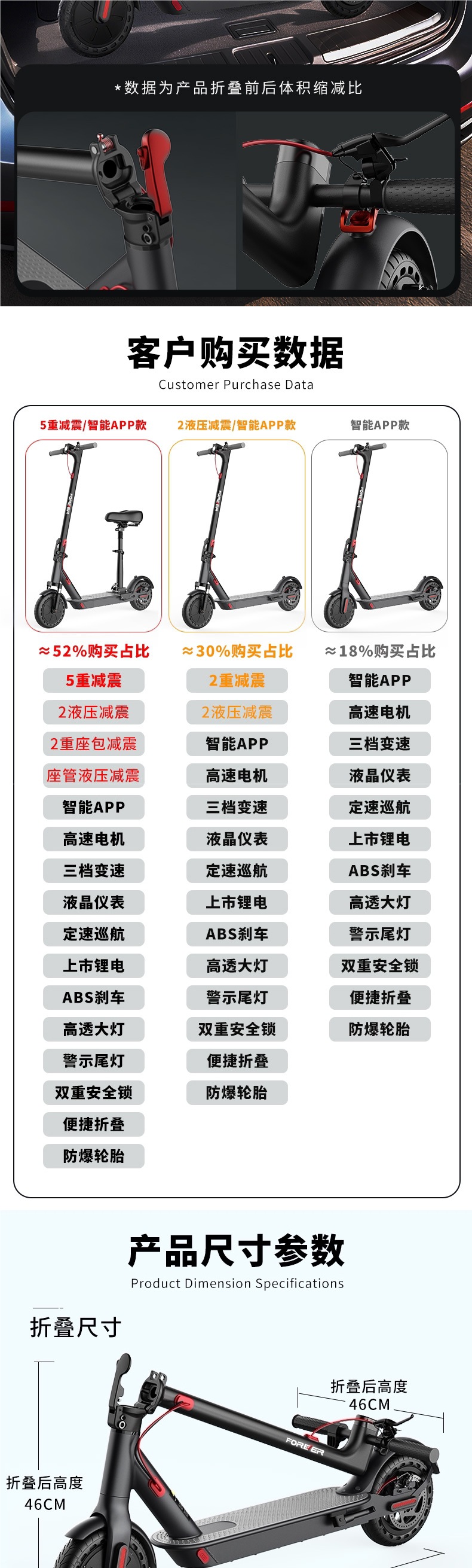 Permanent electric scooter, small and portable, two-wheeled, foldable, suitable for both children and adults, ideal for commuting