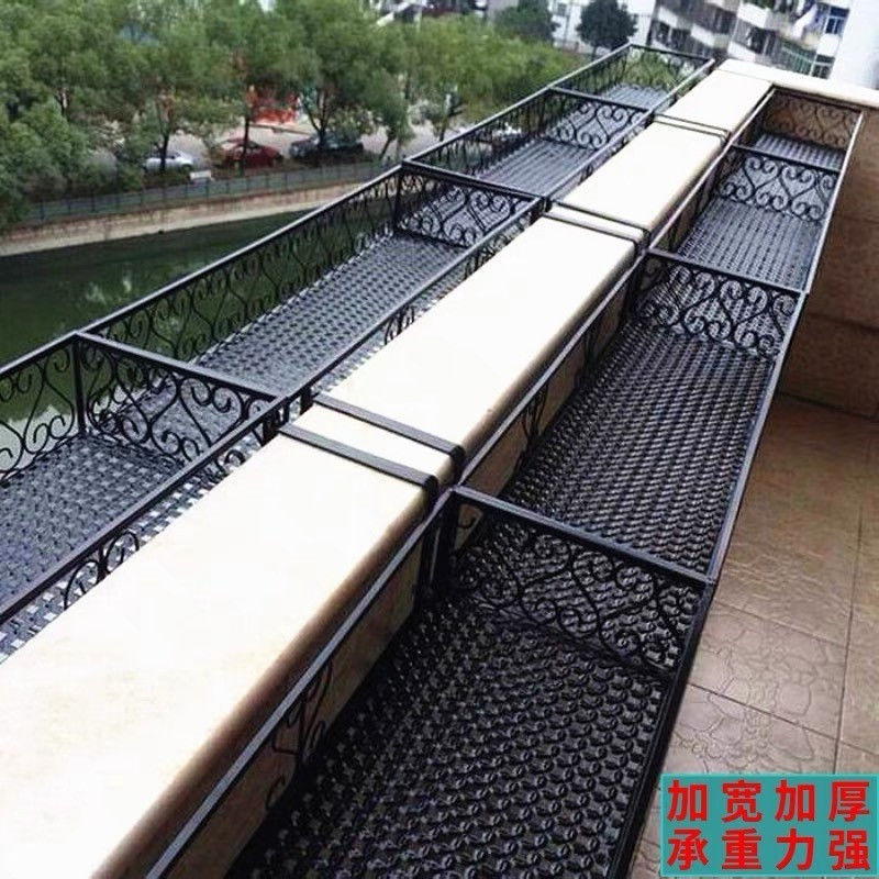 花架置物架阳台花盆挂架悬挂式铁艺栏杆挂式花架子窗台多肉政饰|undefined