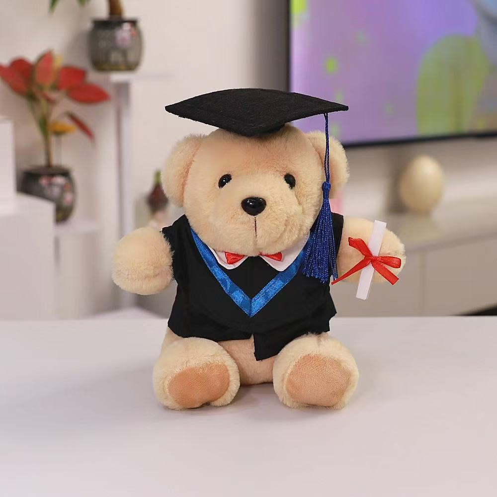 Doctor Bear Doll Peluche Temporada de graduación Regalo creativo Cute Doctor Hat Bear Doll Muñeca al por mayor