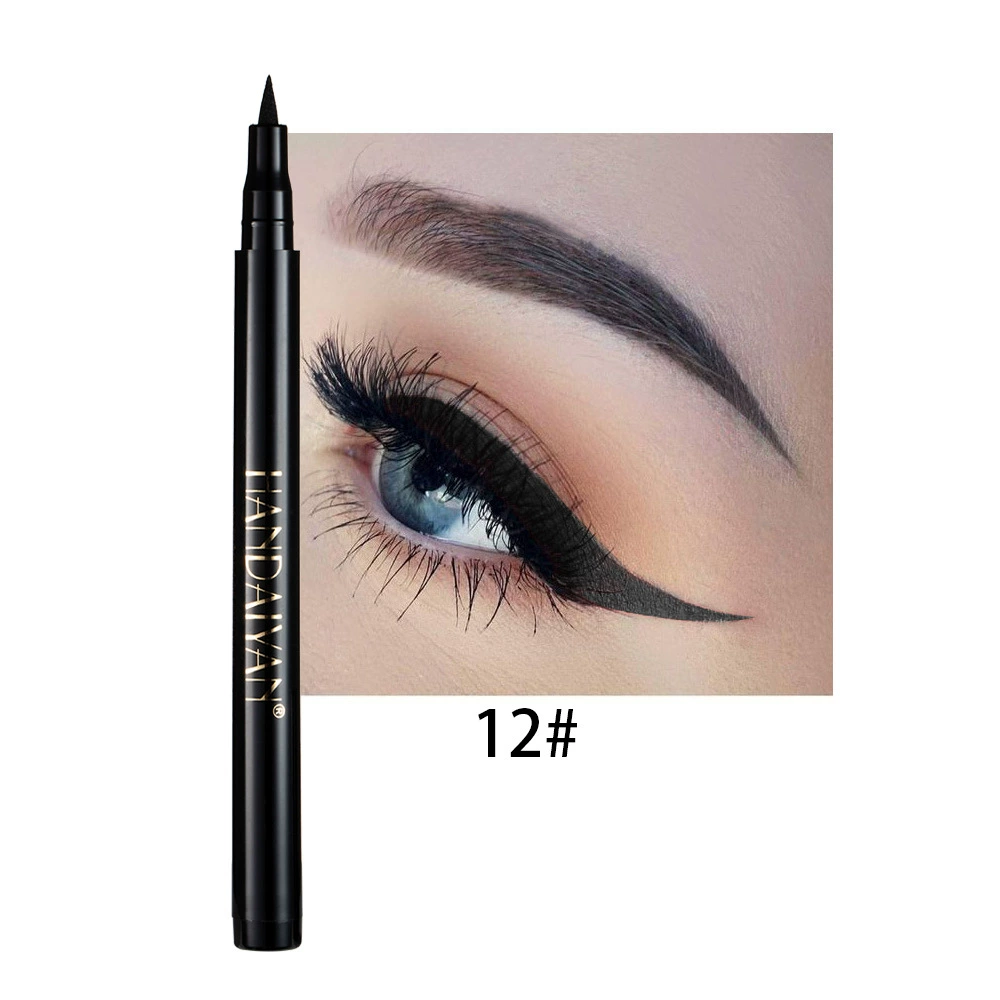 Eye Pencil (HANDAIYAN) Rainbow Makeup Primer, Waterproof Smudge‑Proof, 12 Colors, 1.6 g