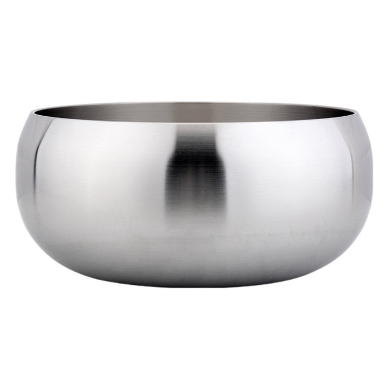 18 / 10 acero inoxidable de tres capas de acero manzana sopa tazón de sopa tazón de fideos se puede calentar a fuego abierto sin escoger la preparación de la estufa y fideos