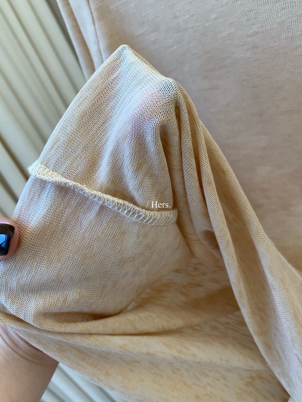 Áo khoác cardigan nữ dệt kim chống nắng cổ tròn tay dài phối màu cơ bản — Hồng sữa, Xám cacbon, màu đen, trắng ngà chi tiết 13