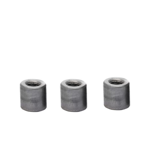 Plain steel round nut, extended screw nut hole internal thread cylindrical connector nut, thick round Q235 carbon steel, national standard