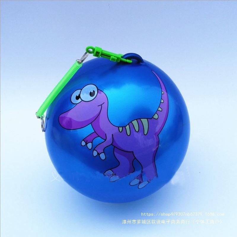 儿童吊绳拍拍球充气玩具弹力链子足球西瓜球卡通幼儿园趣味游戏球