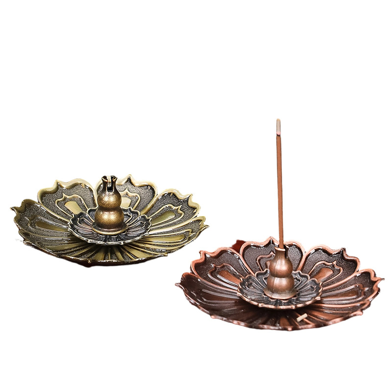 New Chinese-Style Alloy Incense Holder, Zen Incense Burner, Sandalwood Agarwood Incense Burner, Indoor Deodorizing High-End Incense Burner