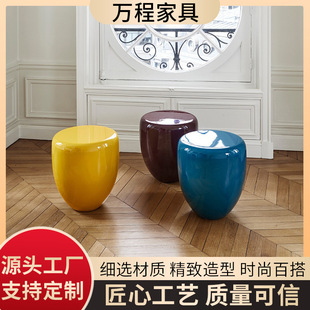 Nordic Side Table Decor Minimalist Creative Low Stool Small Ottoman Sofa Side Table Bedside Round Table Corner Table Minimalist Style