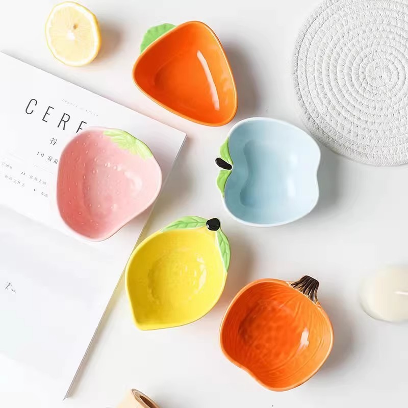 野菜かわいい小皿家庭用クリエイティブフルーツ皿お菓子皿セラミックスナック皿ドライフルーツ皿小皿|undefined