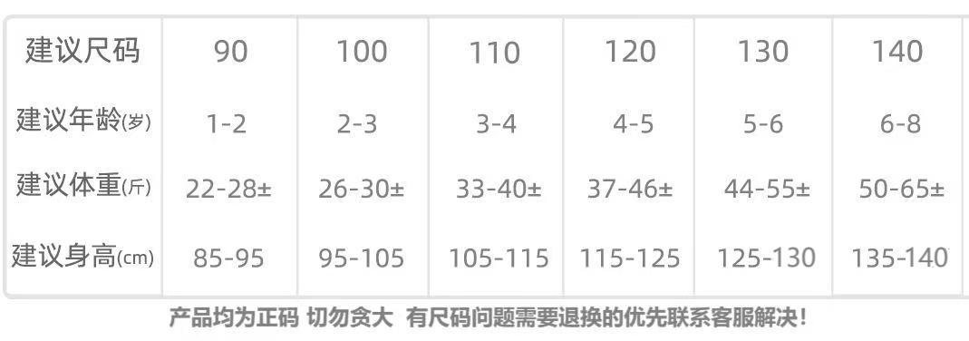 尺码推荐