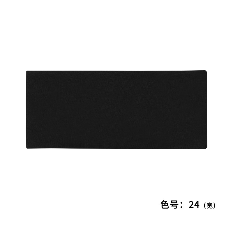 星语跨境运动宽头带瑜伽弹力健身吸汗纯色发带束发带篮球头巾现货|undefined