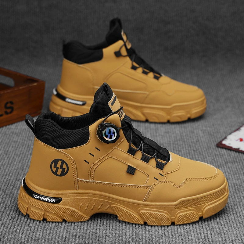 Высокие ботинки Martin мужская обувь осень новая осада обувь мужская мода дикая толстая подошва повседневные короткие ботинки обувь по страхованию труда