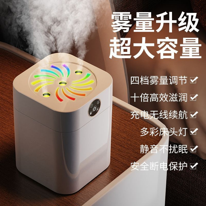 Tres aerosoles humidificador de aire dormitorio hogar oficina escritorio bebé pequeña fuente fábrica al por mayor suministro transfronterizo