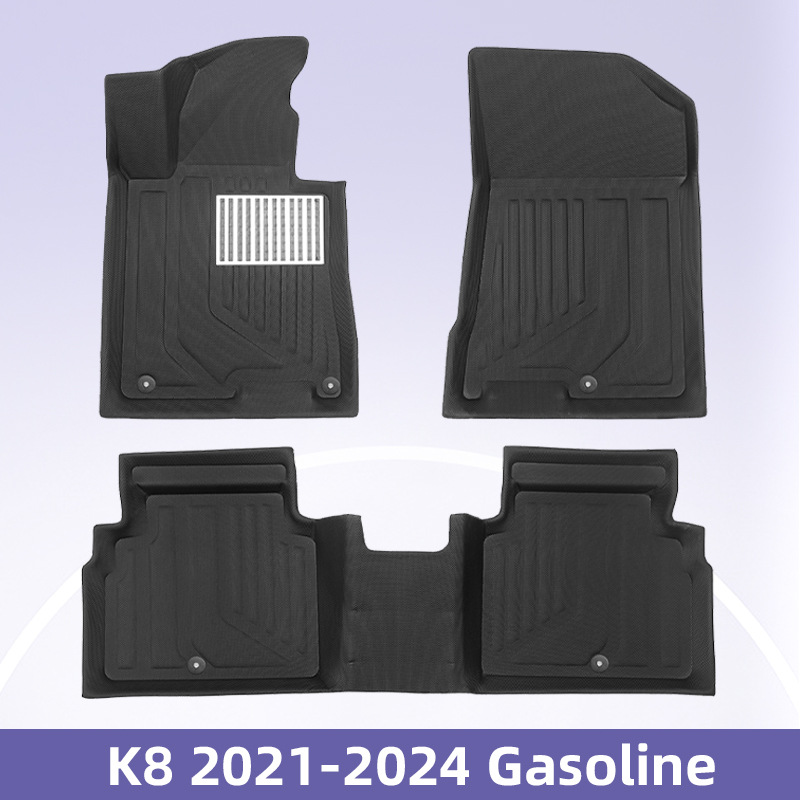 Aplicable a KIA K8 2021 - 2024 combustible 3D todo clima material XPE accesorios de alfombra interior