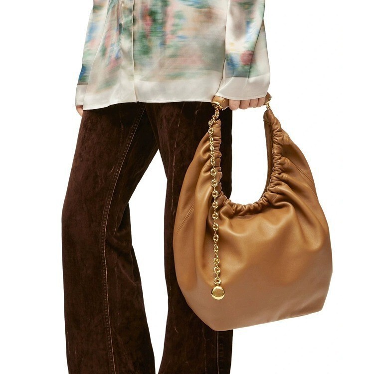 Popular Luo Jia Squeezel Garbage Bag Pleated Soft Leather Underarm Tote Bag Bucket Bag Shoulder Handbag Popular Luo Jia Squeezel Garbage Bag Pleated Soft Leather Underarm Tote Bag Bucket Bag Shoulder Handbag