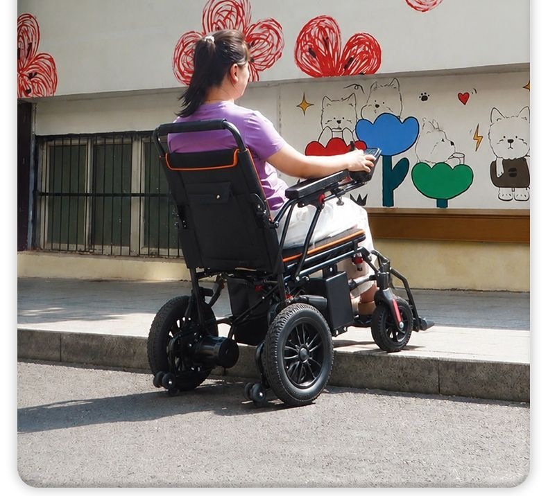 Hengbeishu electric wheelchair is an intelligent, fully automatic, foldable, lightweight wheelchair for the elderly and disabled